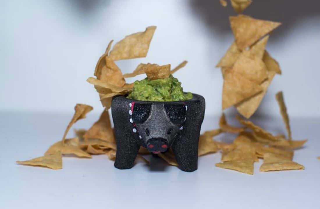 Nachos con guacamole