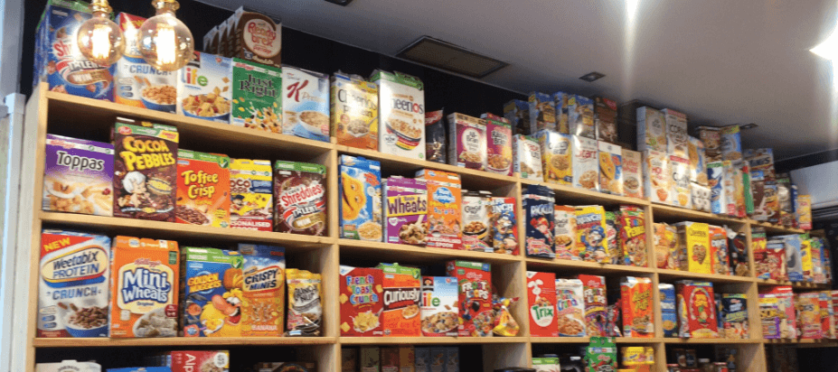 Una muestra de la oferta de cereales que hay en Cereal Hunters / Foto: Qué hacer hoy en Madrid