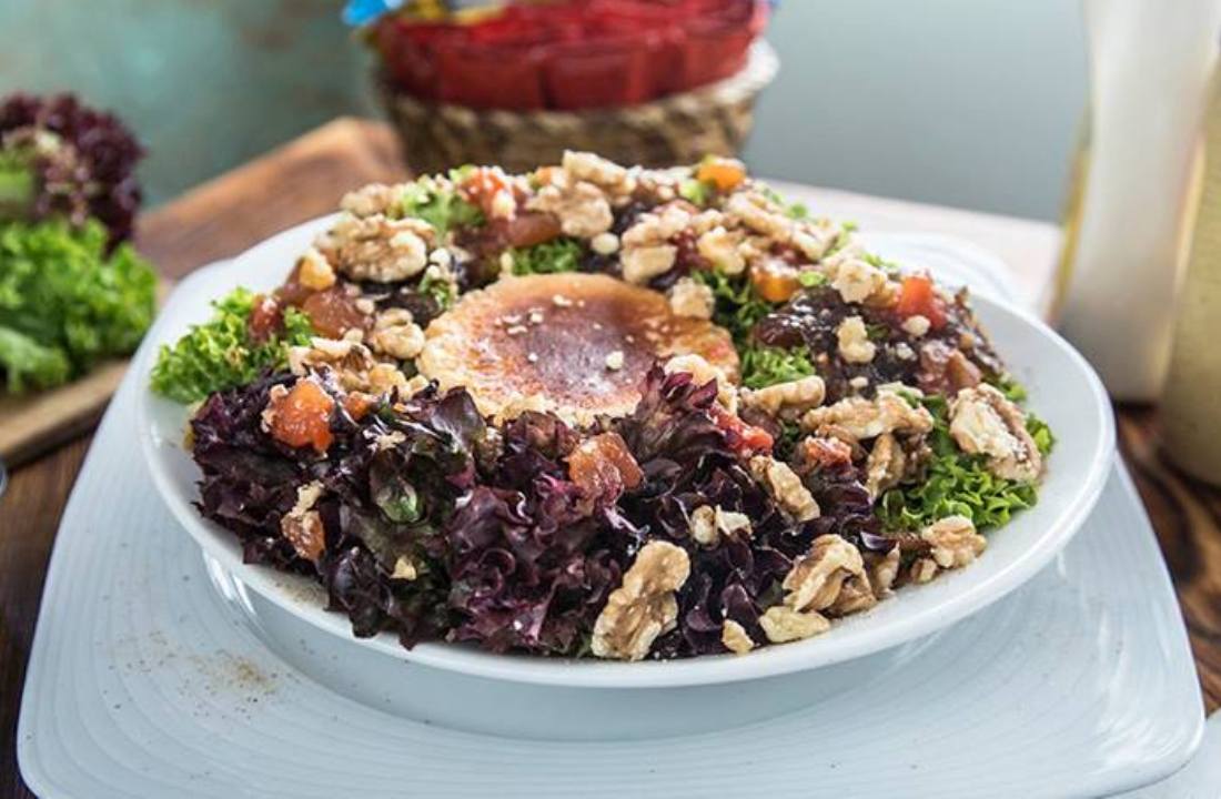 Por supuesto también hay ensaladas