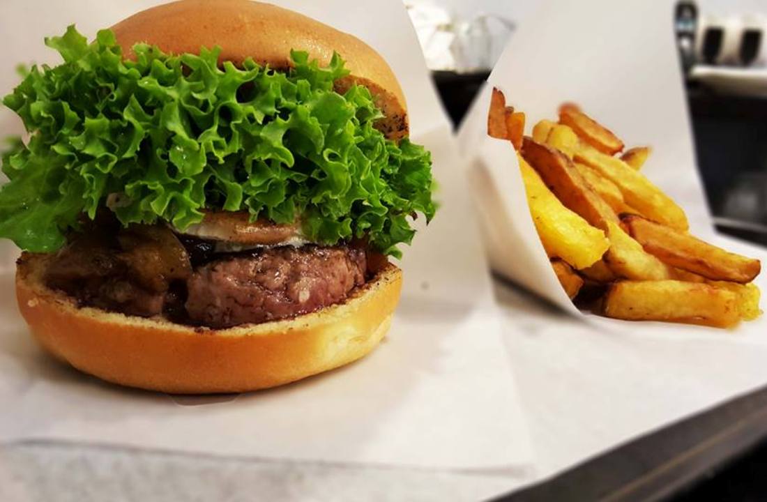 La hamburguesa con queso de cabra