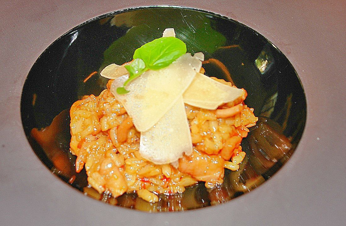 Arroz con cigala y chipirones