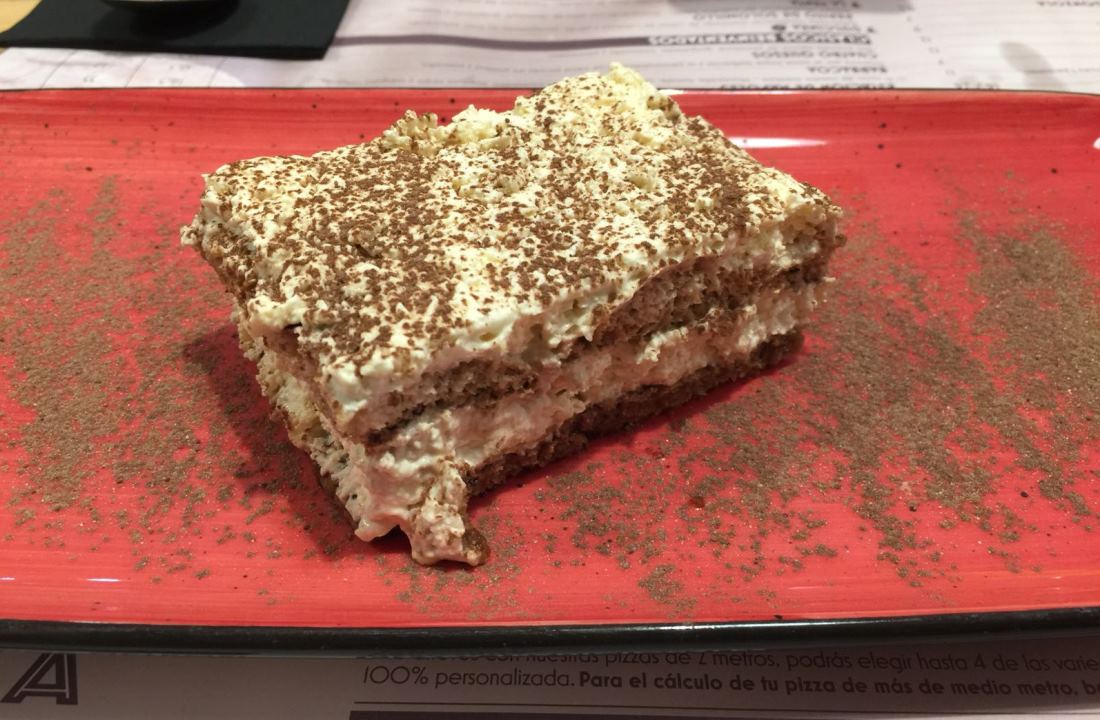 Kilómetros de Pizza, kilómetros para disfrutar 3 El tiramisú casero