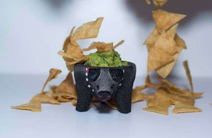 Nachos con guacamole