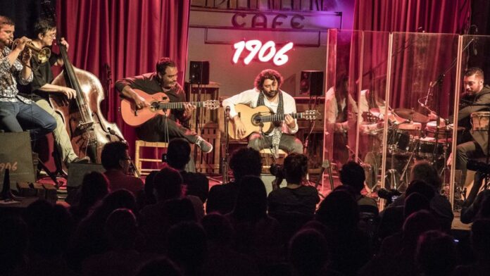 oncierto en Café Berlín Madrid con músicos de jazz y flamenco en directo